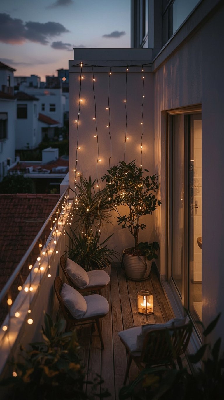Chic Minimalist Outdoor String Lights Ideas