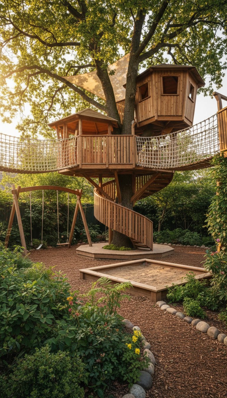 30 Brilliant Backyard Playground Ideas for Kids They’ll Love