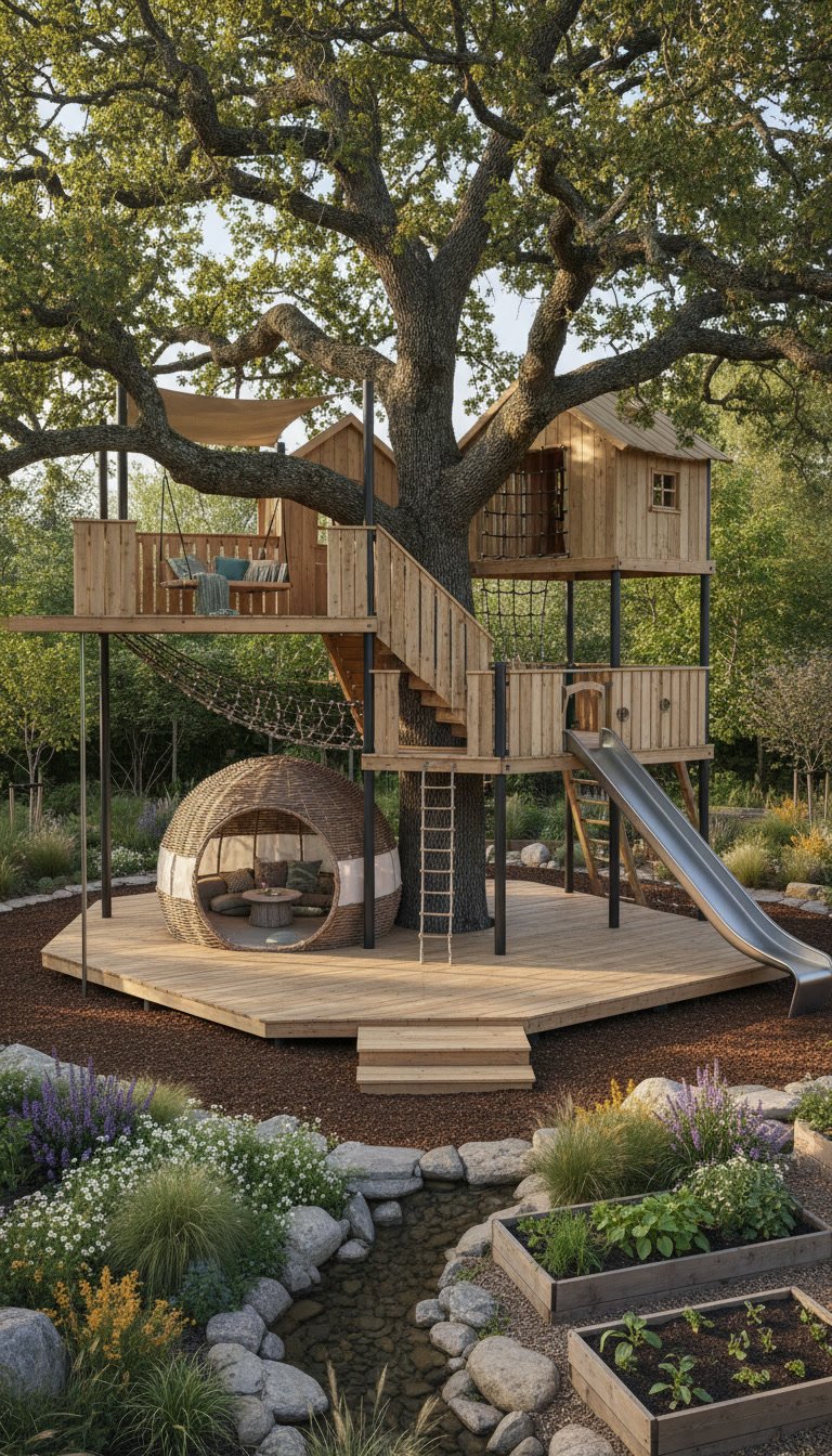 30 Brilliant Backyard Playground Ideas for Kids They’ll Love