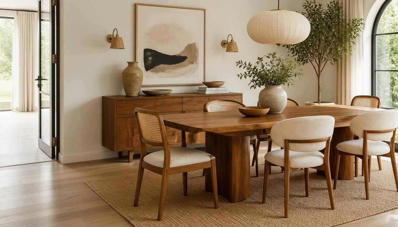 Organic Modern Dining Room: Effortless Ways to Create Warmth and Sophistication By Dwell Studio 24
