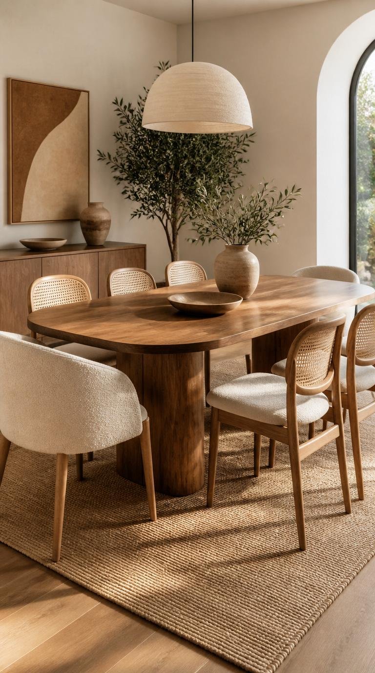 Organic Modern Dining Room: Effortless Ways to Create Warmth and Sophistication by dwell studio 24