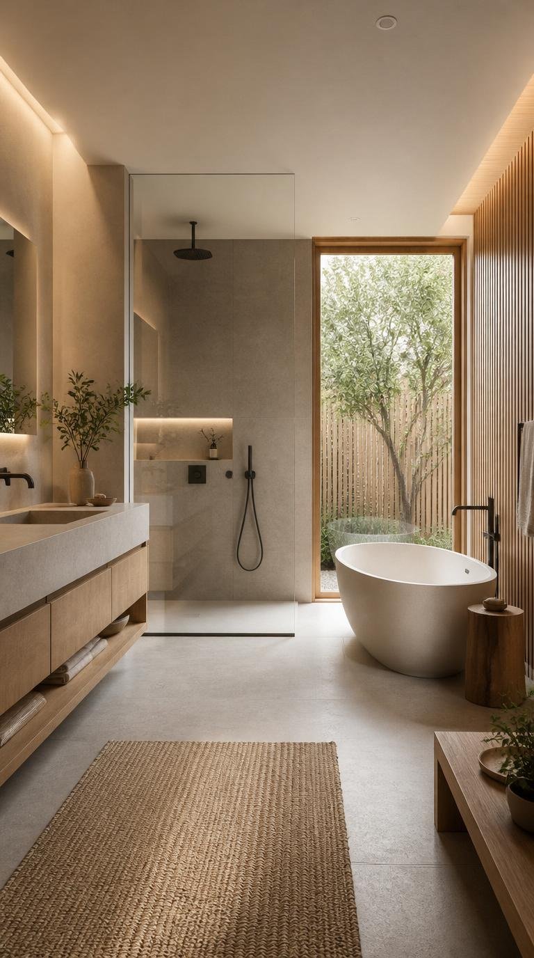 Japandi Bathroom Ideas: Create Your Serene Spa Oasis at Home by Dwell Studio 24