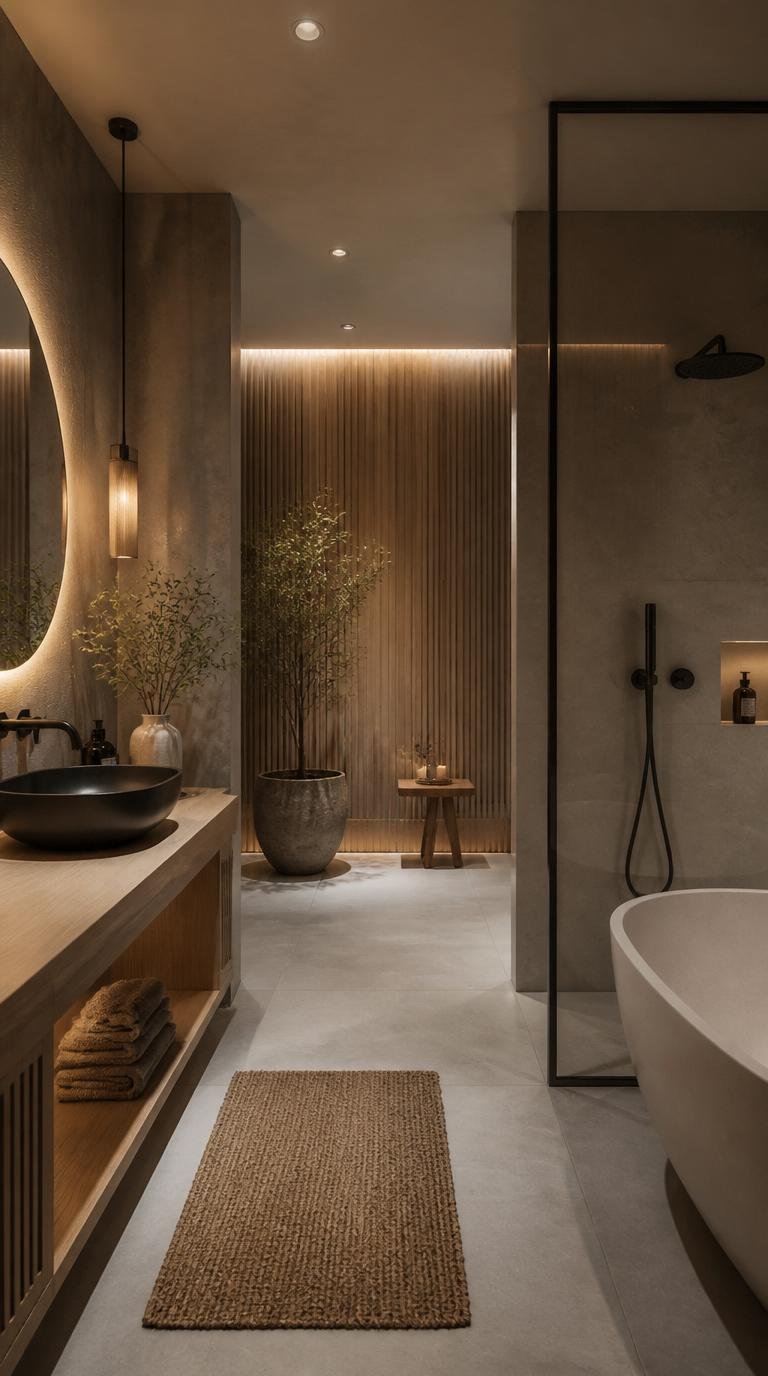 Japandi Bathroom Ideas: Create Your Serene Spa Oasis at Home by Dwell Studio 24