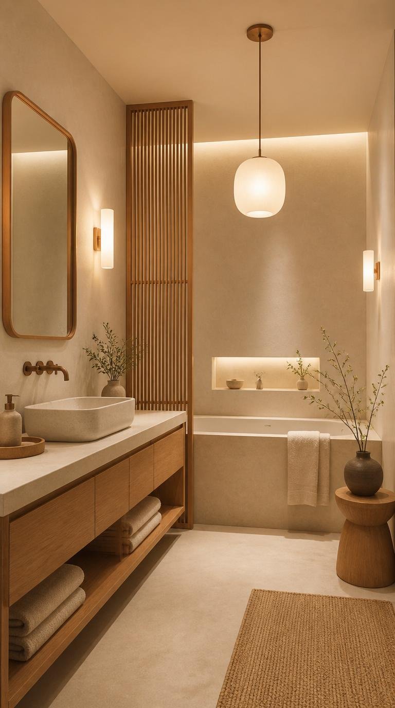 Japandi Bathroom Ideas: Create Your Serene Spa Oasis at Home by Dwell Studio 24