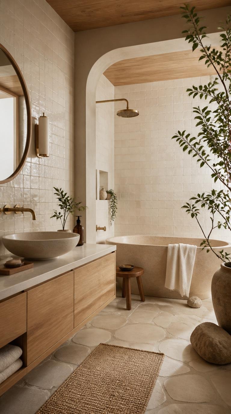 Japandi Bathroom Ideas: Create Your Serene Spa Oasis at Home by Dwell Studio 24