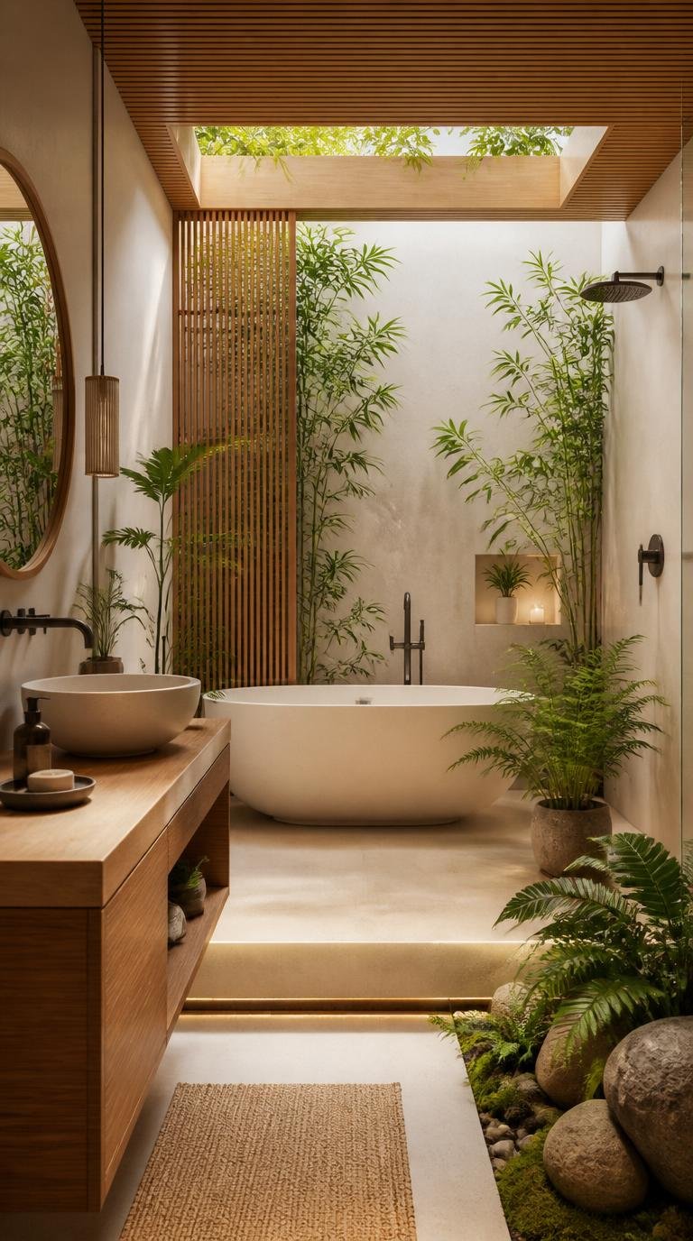 Japandi Bathroom Ideas: Create Your Serene Spa Oasis at Home by Dwell Studio 24