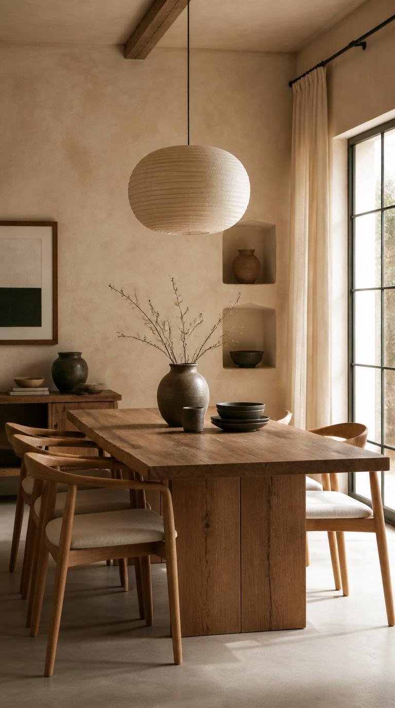 Organic Modern Dining Room: Effortless Ways to Create Warmth and Sophistication by dwell studio 24