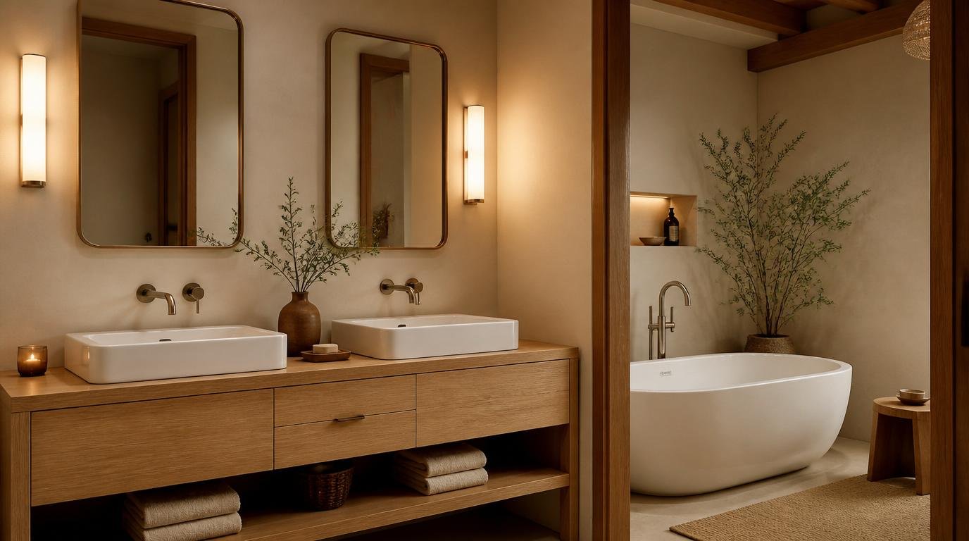 Japandi Bathroom Ideas: Create Your Serene Spa Oasis at Home by Dwell Studio 24