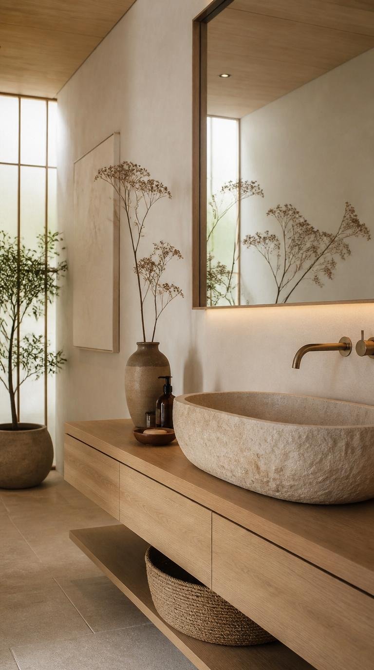 Japandi Bathroom Ideas: Create Your Serene Spa Oasis at Home by Dwell Studio 24