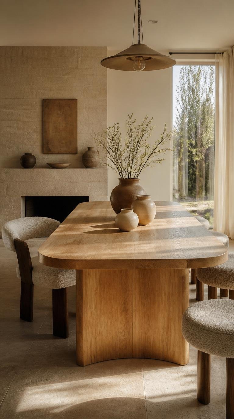 Organic Modern Dining Room: Effortless Ways to Create Warmth and Sophistication by dwell studio 24