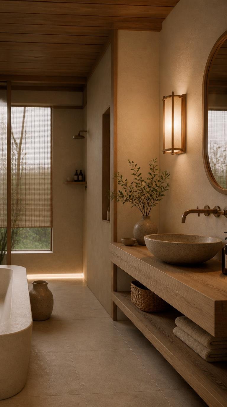 Japandi Bathroom Ideas: Create Your Serene Spa Oasis at Home by Dwell Studio 24
