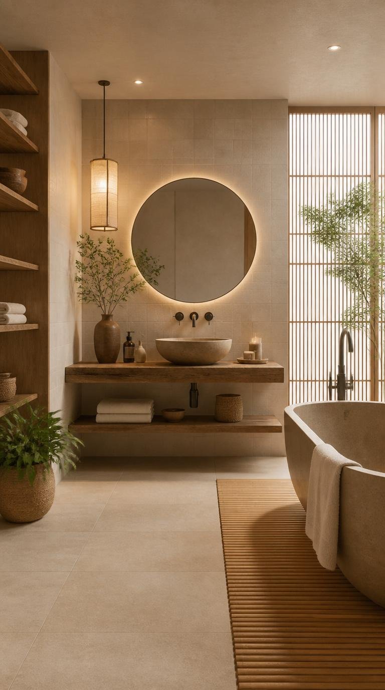 Japandi Bathroom Ideas: Create Your Serene Spa Oasis at Home by Dwell Studio 24