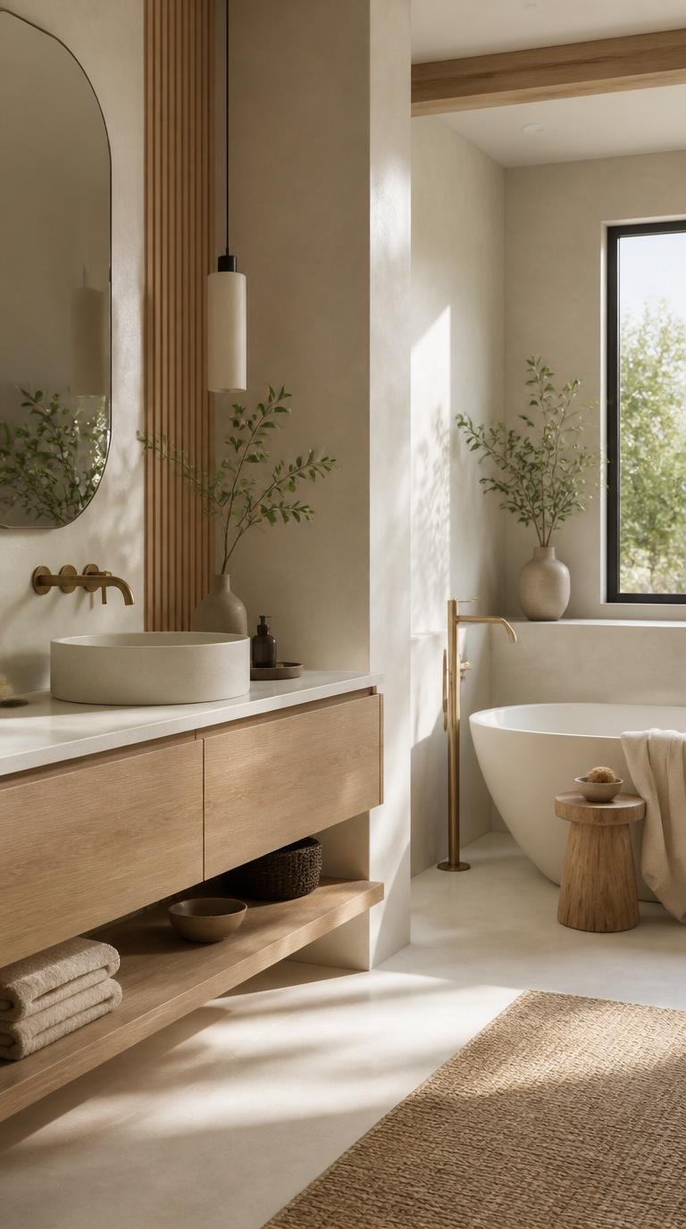 Japandi Bathroom Ideas: Create Your Serene Spa Oasis at Home by Dwell Studio 24