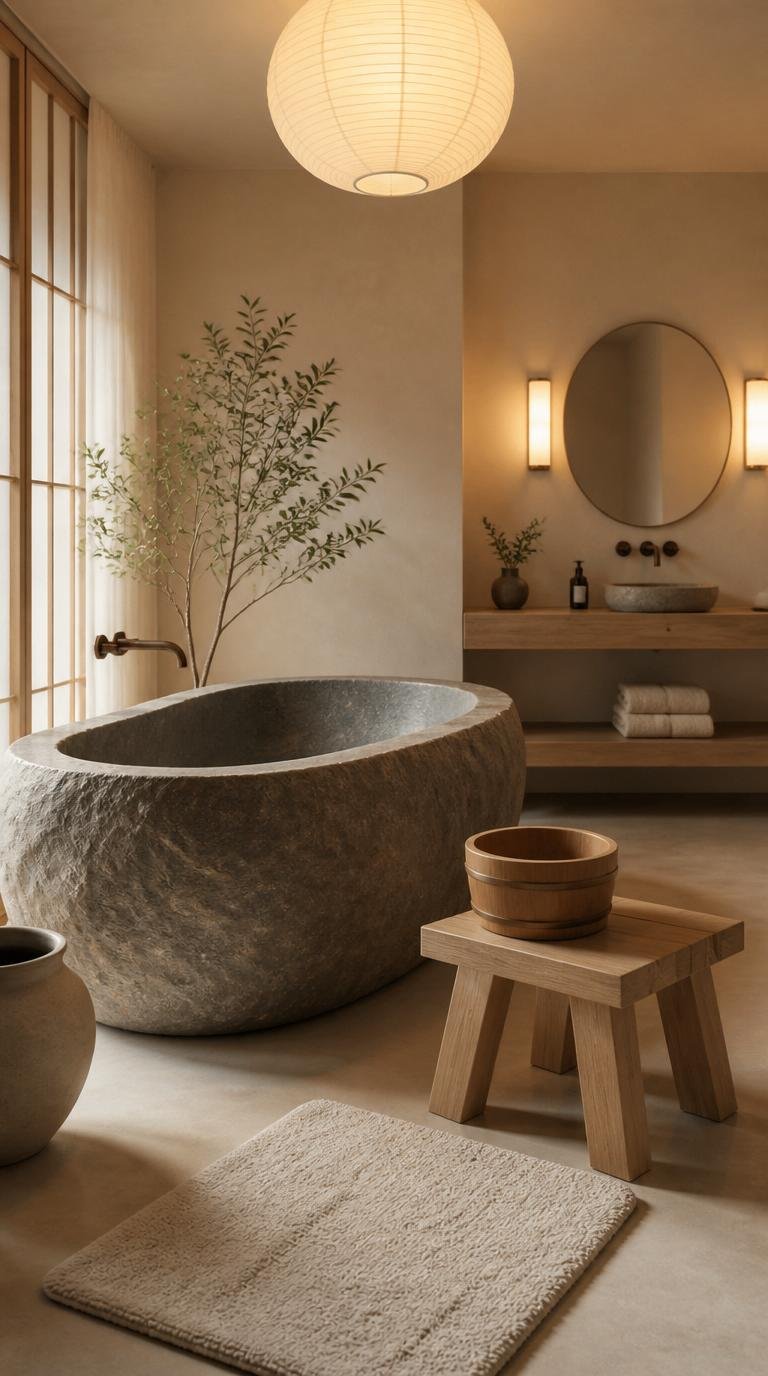 Japandi Bathroom Ideas: Create Your Serene Spa Oasis at Home by Dwell Studio 24