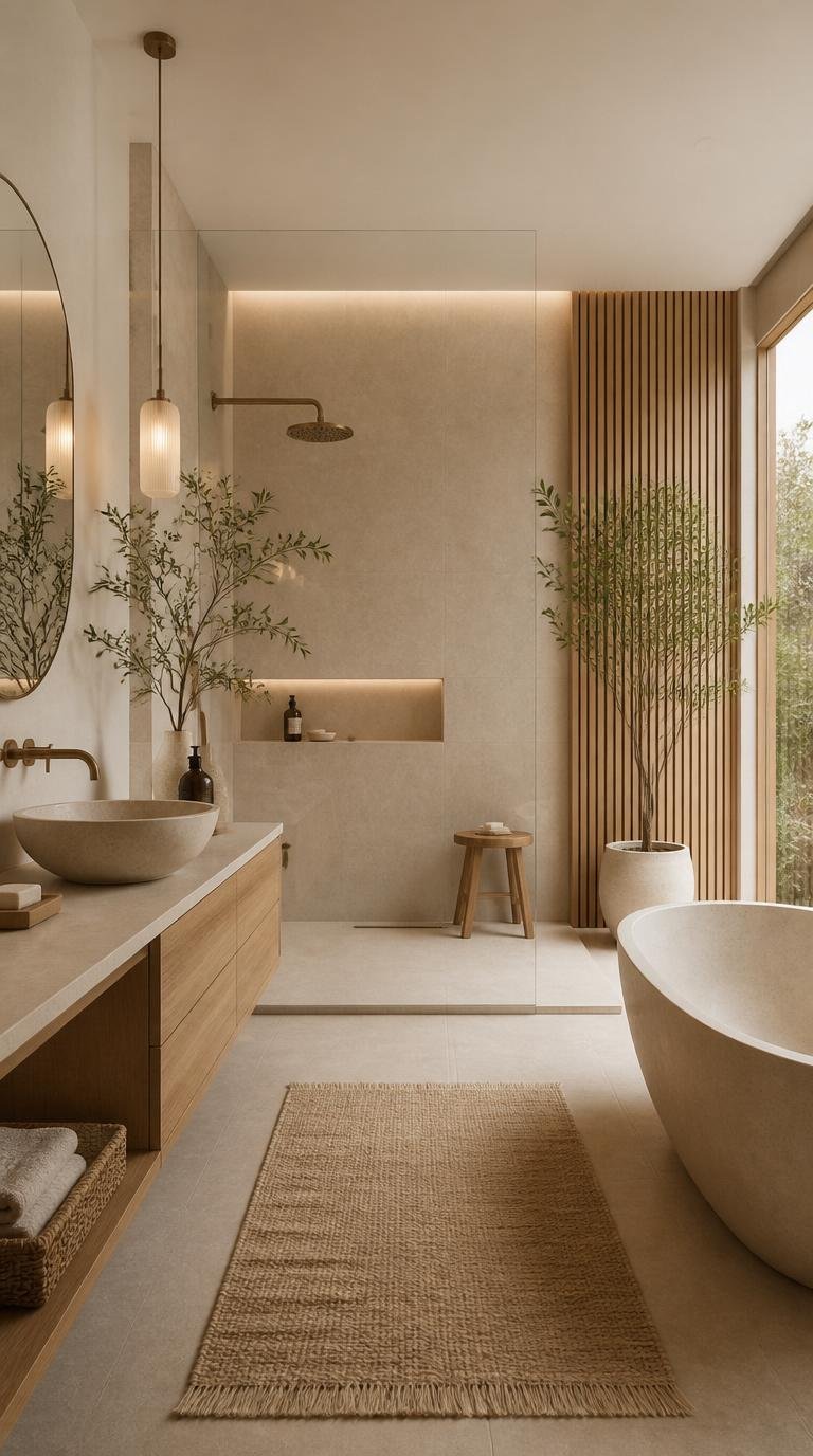 Japandi Bathroom Ideas: Create Your Serene Spa Oasis at Home by Dwell Studio 24