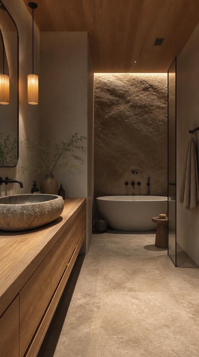 Japandi Bathroom Ideas: Create Your Serene Spa Oasis at Home by Dwell Studio 24