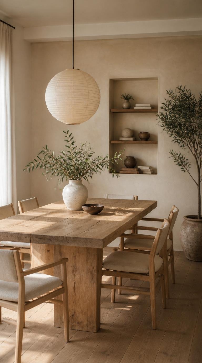 How to Design a Beautiful Japandi Dining Room That Feels Warm, Minimal, and Timeless. By Dwell Studio 24