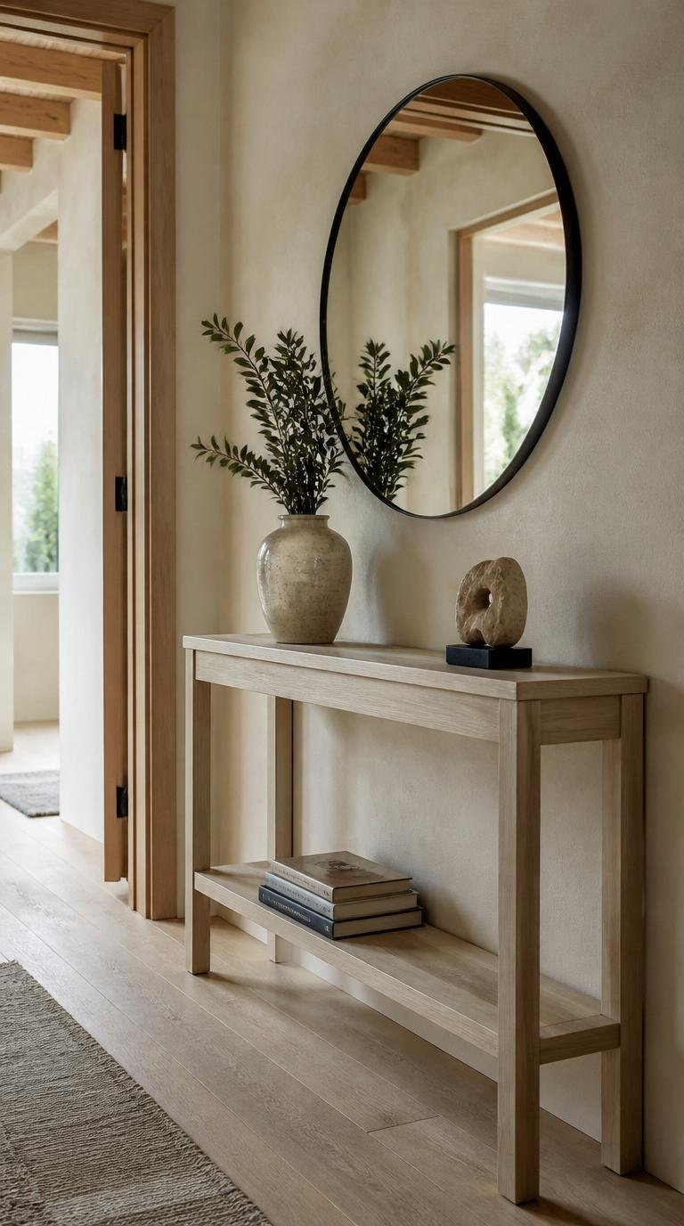 Narrow Console Table for Entryway: 15 Brilliant Ideas for Small Spaces by dwell studio 24