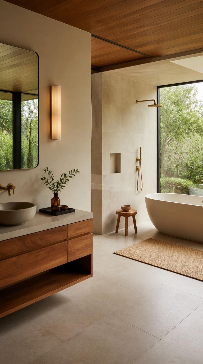 Mid Century Modern Bathroom Ideas: 40 Timeless Designs That Never Go Out of Style by Dwell Studio 24