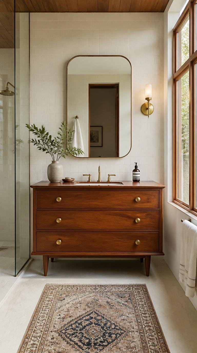 Mid Century Modern Bathroom Ideas: 40 Timeless Designs That Never Go Out of Style by Dwell Studio 24