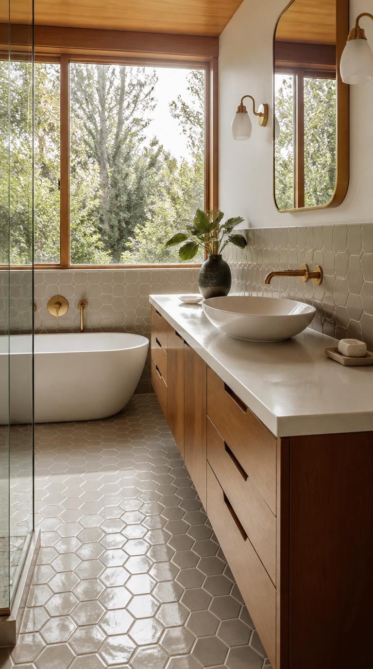 Mid Century Modern Bathroom Ideas: 40 Timeless Designs That Never Go Out of Style by Dwell Studio 24