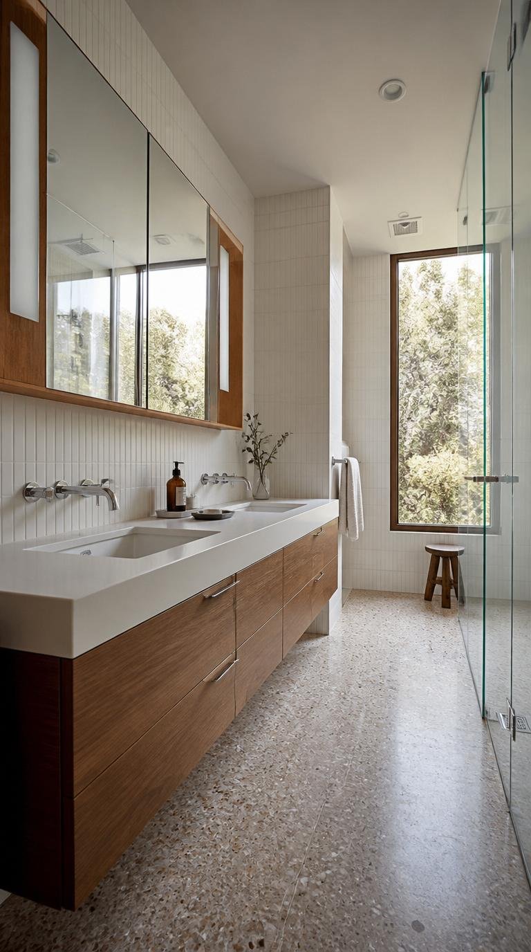 Mid Century Modern Bathroom Ideas: 40 Timeless Designs That Never Go Out of Style by Dwell Studio 24