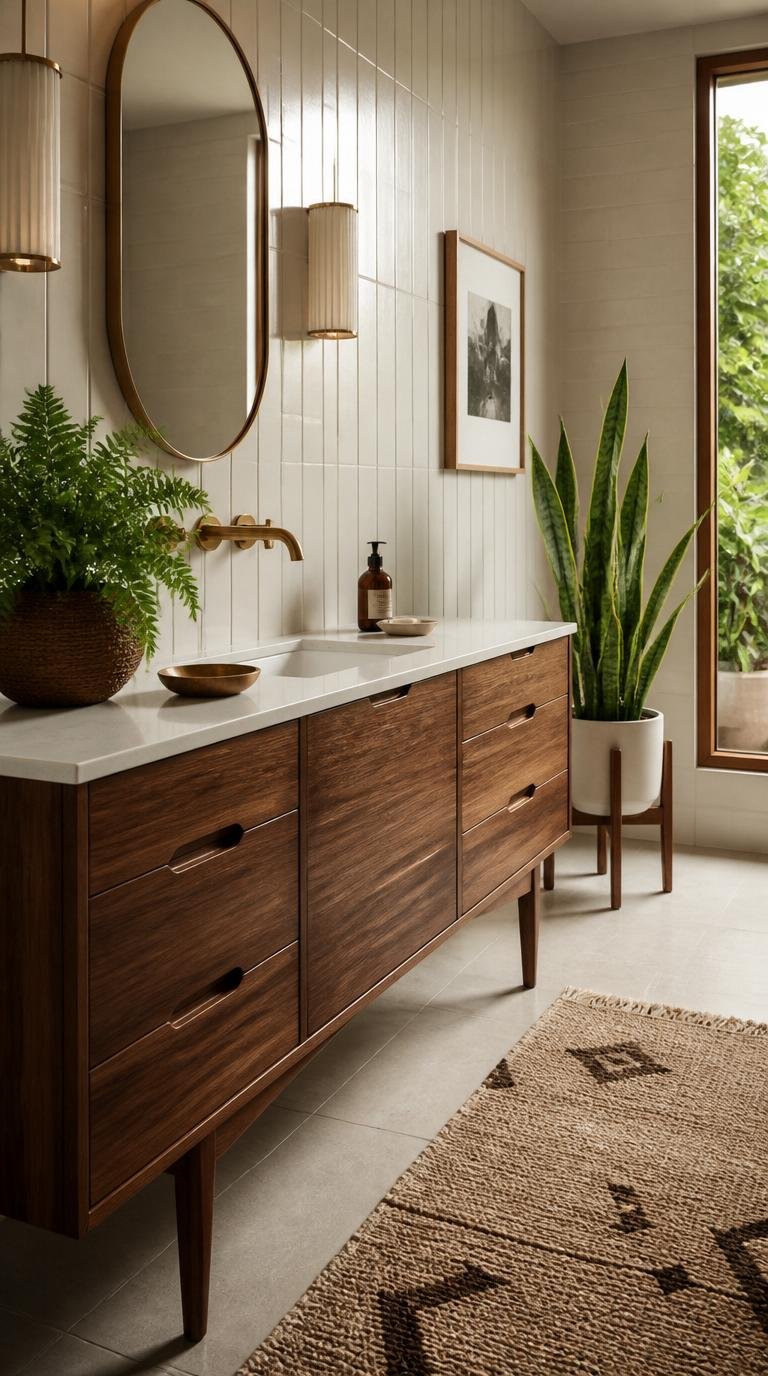 Mid Century Modern Bathroom Ideas: 40 Timeless Designs That Never Go Out of Style by Dwell Studio 24