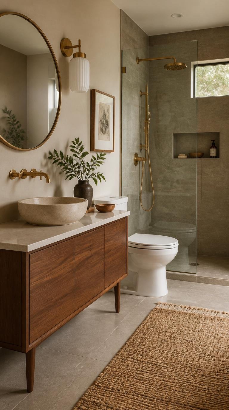 Mid Century Modern Bathroom Ideas: 40 Timeless Designs That Never Go Out of Style by Dwell Studio 24