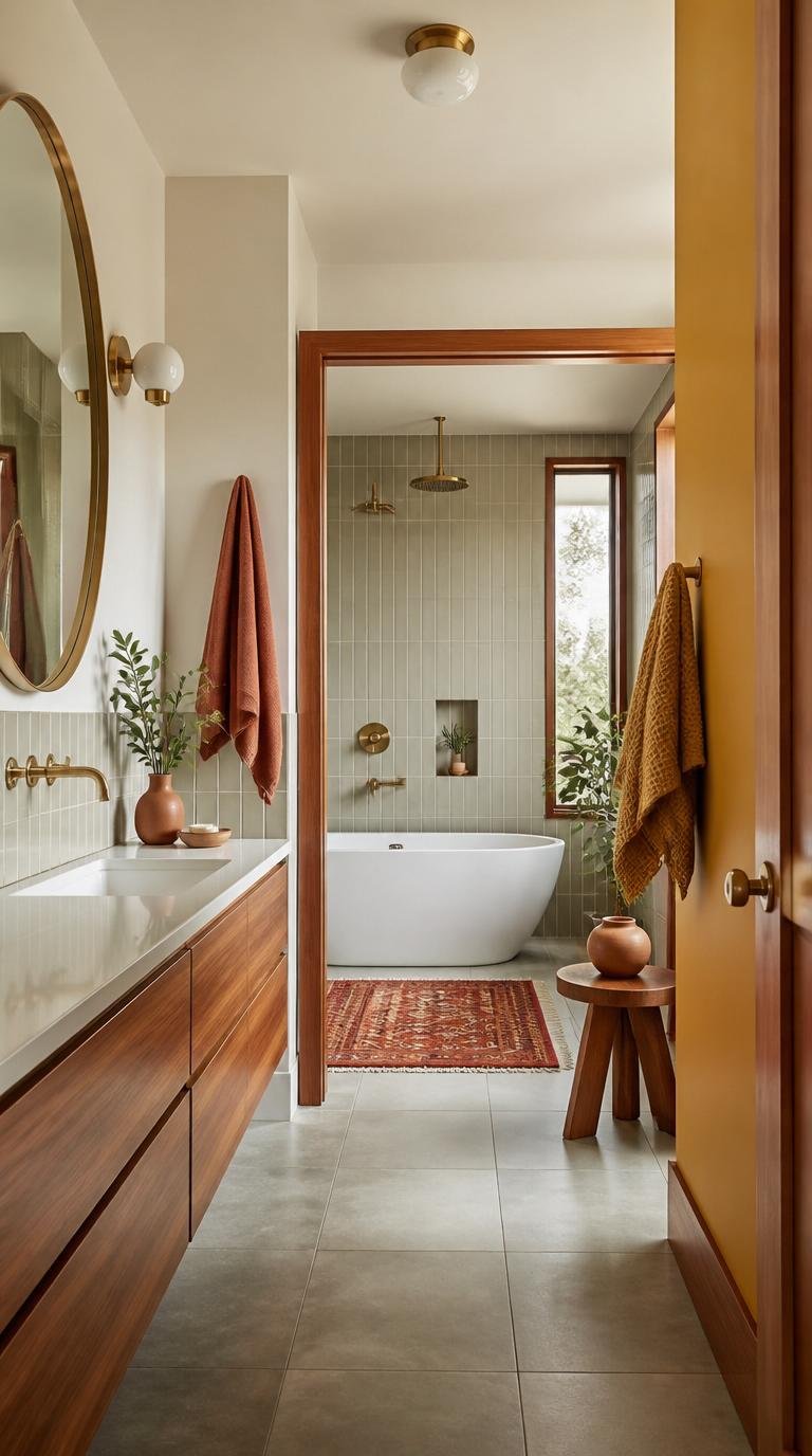 Mid Century Modern Bathroom Ideas: 40 Timeless Designs That Never Go Out of Style by Dwell Studio 24