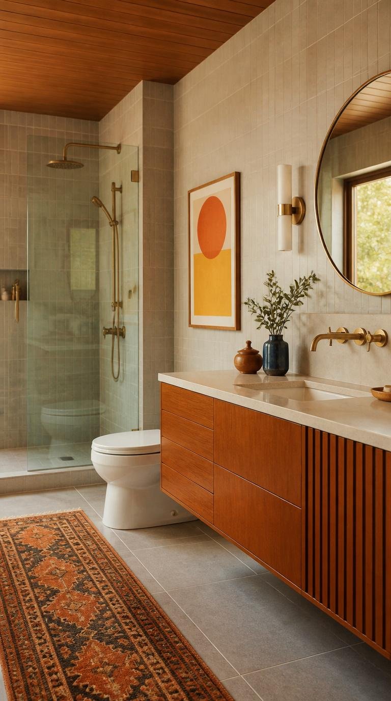 Mid Century Modern Bathroom Ideas: 40 Timeless Designs That Never Go Out of Style by Dwell Studio 24