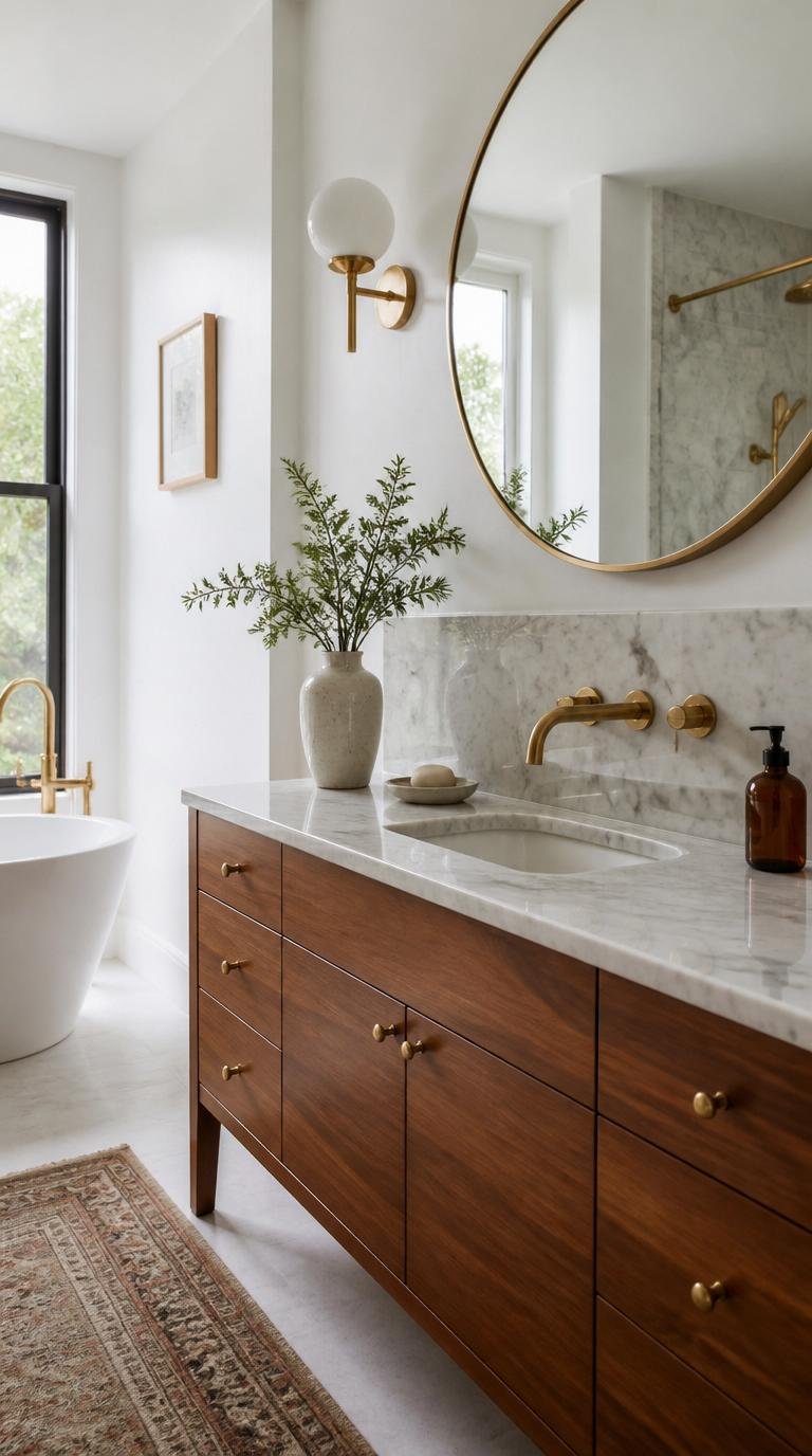 Mid Century Modern Bathroom Ideas: 40 Timeless Designs That Never Go Out of Style by Dwell Studio 24