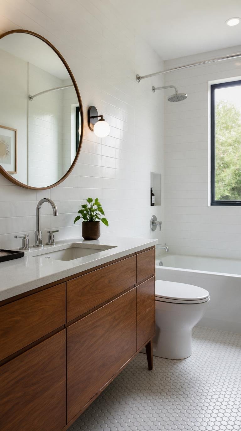 Mid Century Modern Bathroom Ideas: 40 Timeless Designs That Never Go Out of Style by Dwell Studio 24