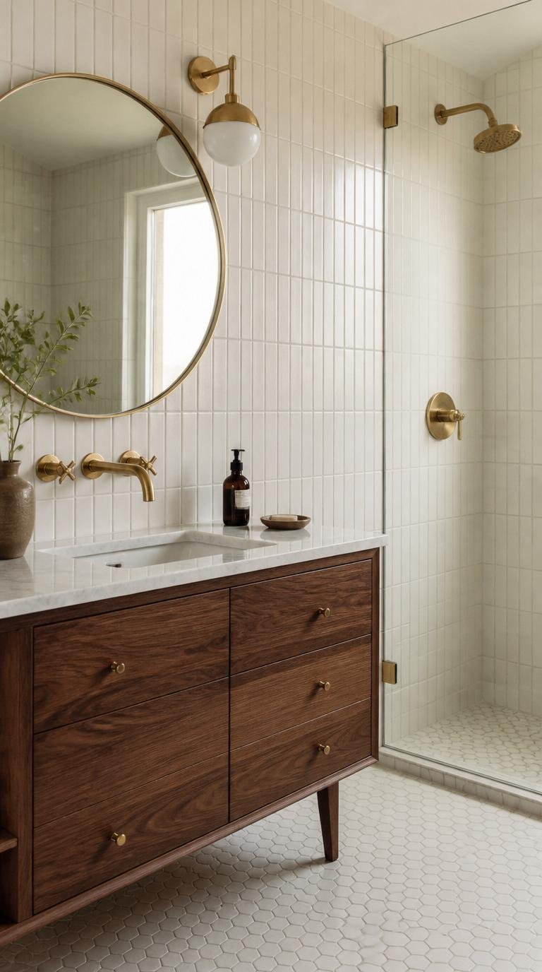 Mid Century Modern Bathroom Ideas: 40 Timeless Designs That Never Go Out of Style by Dwell Studio 24