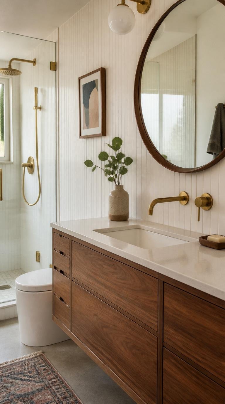Mid Century Modern Bathroom Ideas: 40 Timeless Designs That Never Go Out of Style by Dwell Studio 24