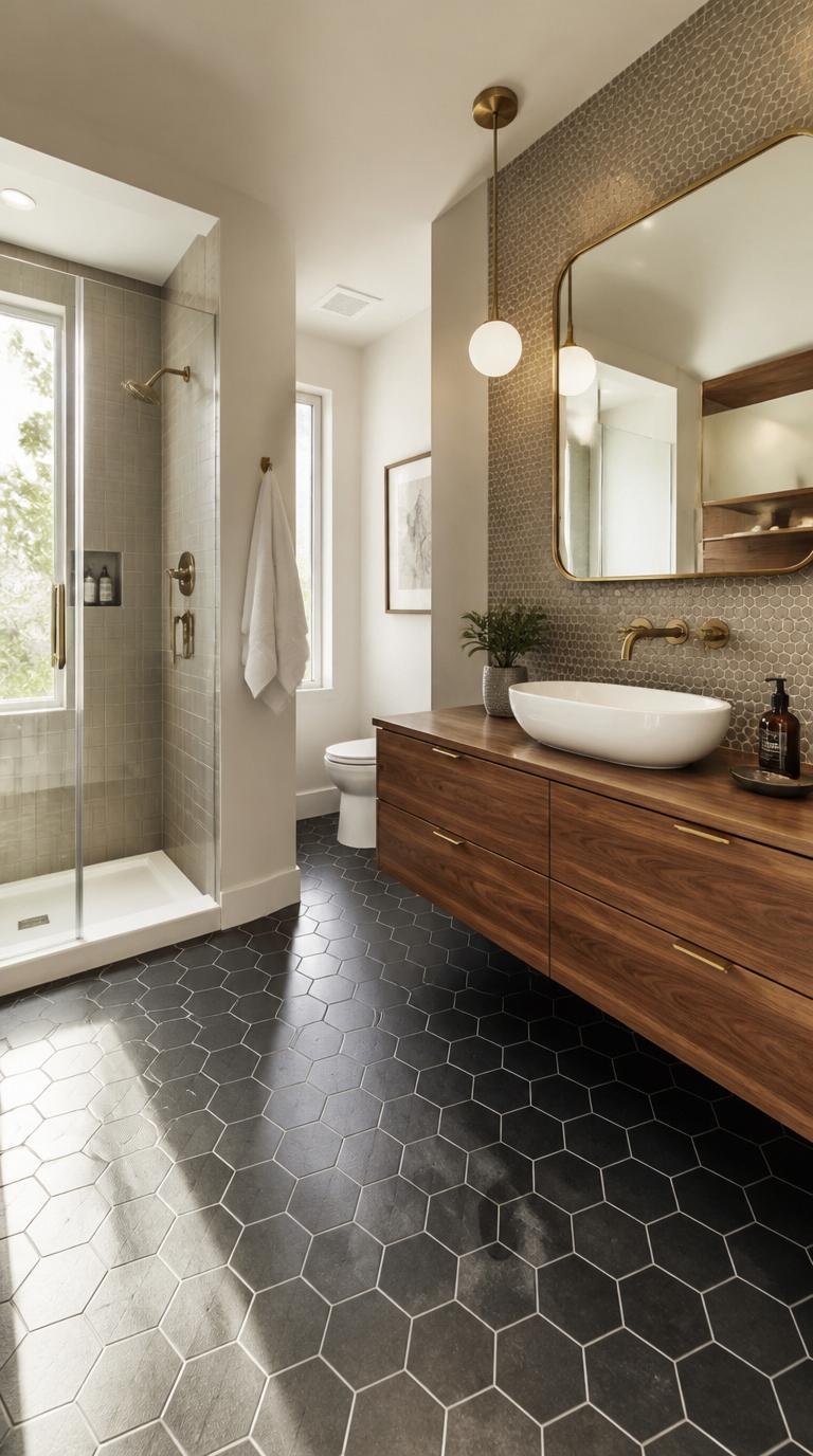 Mid Century Modern Bathroom Ideas: 40 Timeless Designs That Never Go Out of Style by Dwell Studio 24