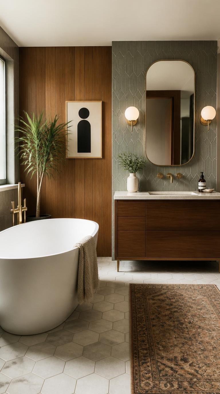 Mid Century Modern Bathroom Ideas: 40 Timeless Designs That Never Go Out of Style by Dwell Studio 24