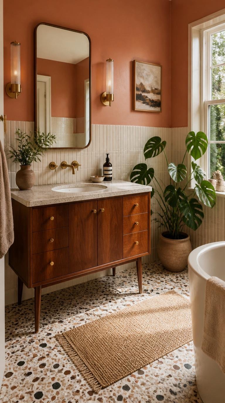 Mid Century Modern Bathroom Ideas: 40 Timeless Designs That Never Go Out of Style by Dwell Studio 24