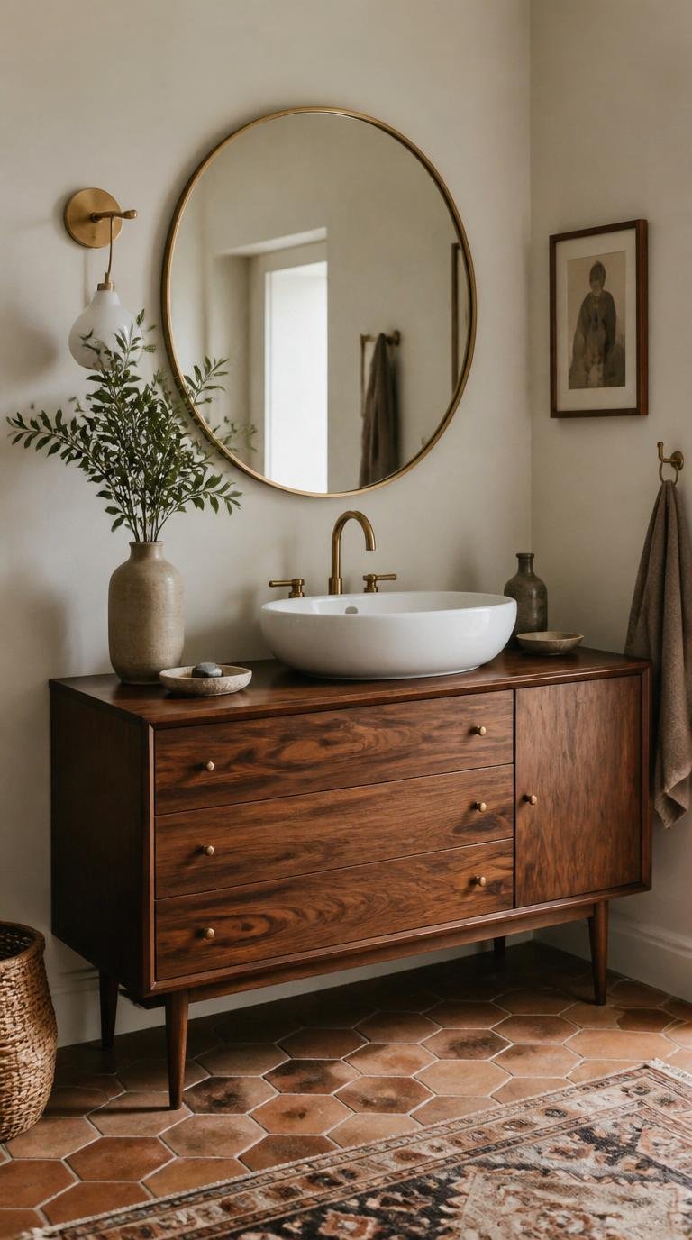 Mid Century Modern Bathroom Ideas: 40 Timeless Designs That Never Go Out of Style by Dwell Studio 24