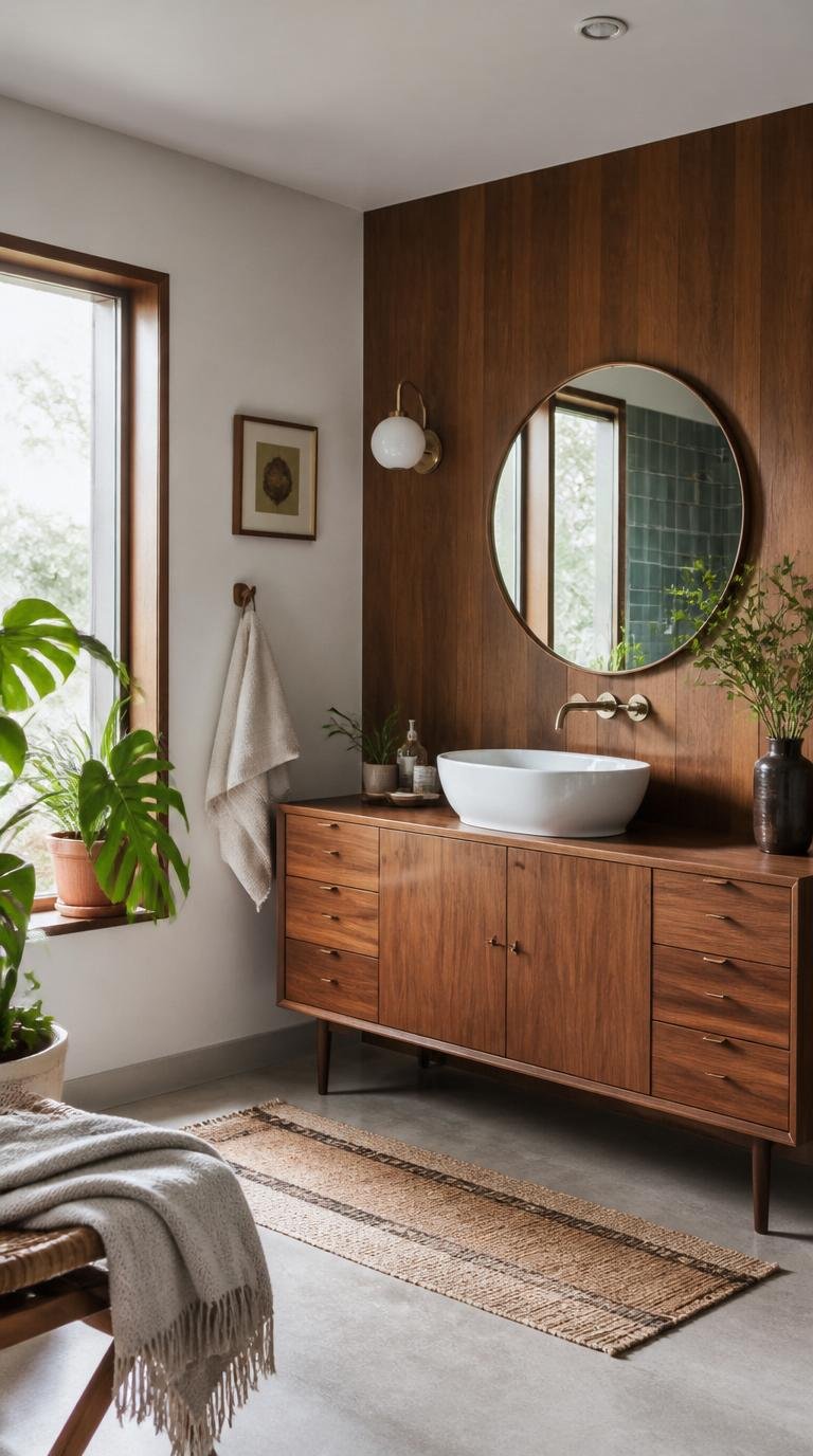 Mid Century Modern Bathroom Ideas: 40 Timeless Designs That Never Go Out of Style by Dwell Studio 24