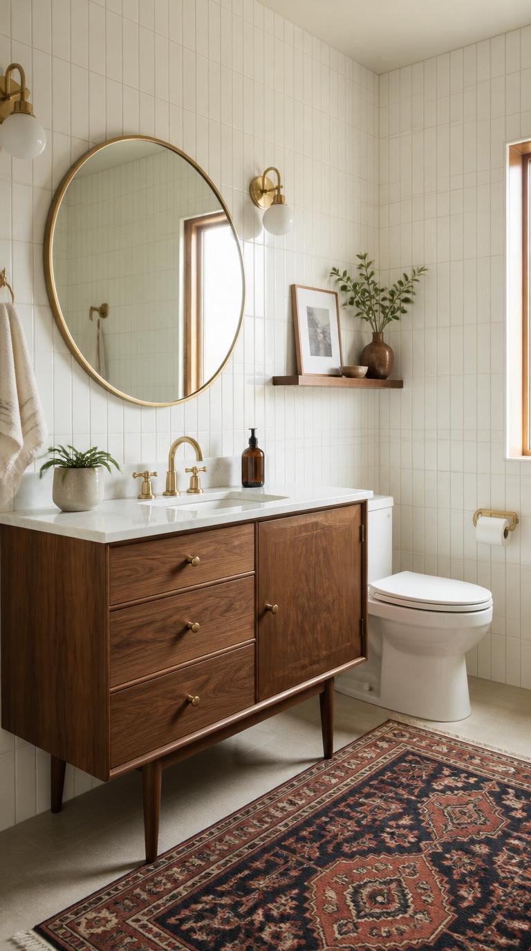 Mid Century Modern Bathroom Ideas: 40 Timeless Designs That Never Go Out of Style by Dwell Studio 24