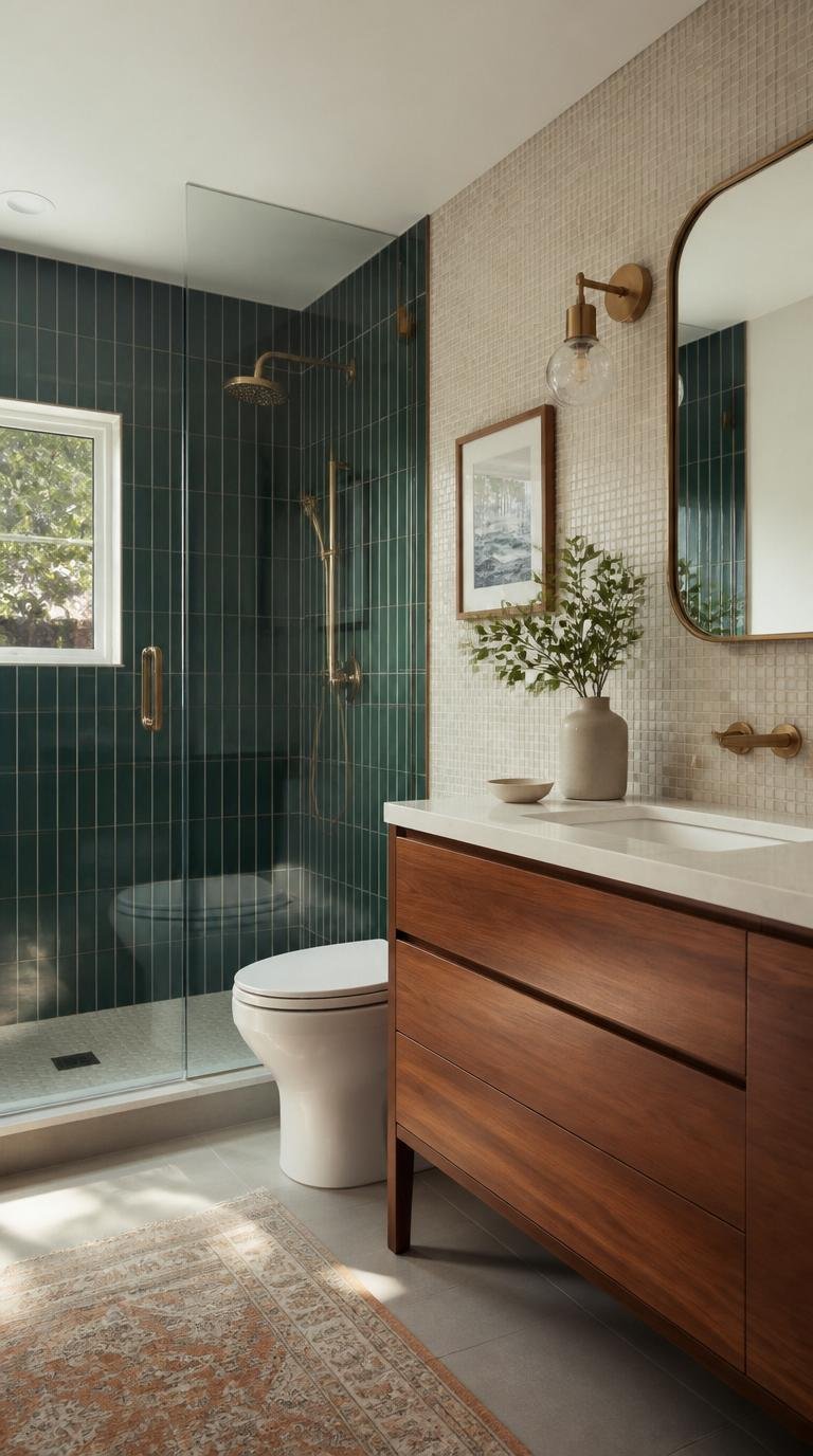 Mid Century Modern Bathroom Ideas: 40 Timeless Designs That Never Go Out of Style by Dwell Studio 24
