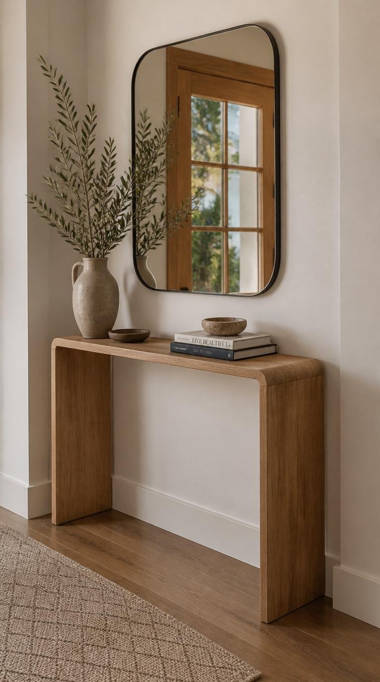 Narrow Console Table for Entryway: 15 Brilliant Ideas for Small Spaces by dwell studio 24