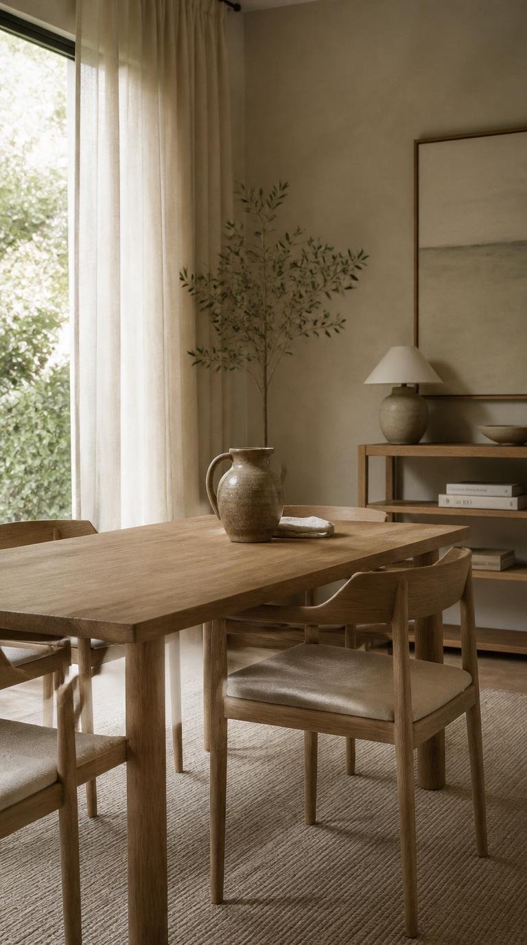 How to Design a Beautiful Japandi Dining Room That Feels Warm, Minimal, and Timeless. By Dwell Studio 24