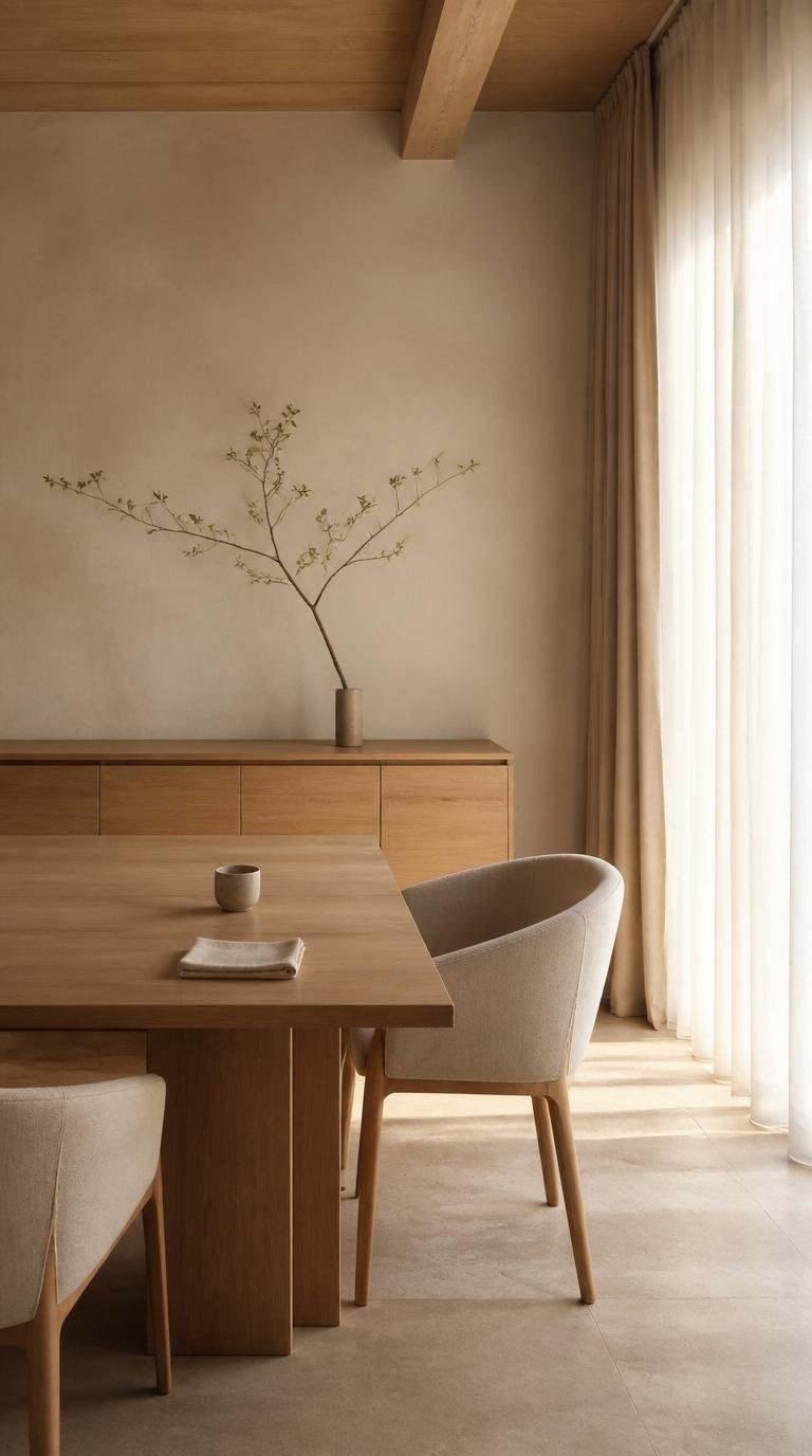 How to Design a Beautiful Japandi Dining Room That Feels Warm, Minimal, and Timeless. By Dwell Studio 24