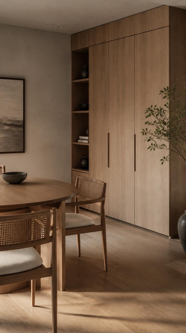 How to Design a Beautiful Japandi Dining Room That Feels Warm, Minimal, and Timeless. By Dwell Studio 24