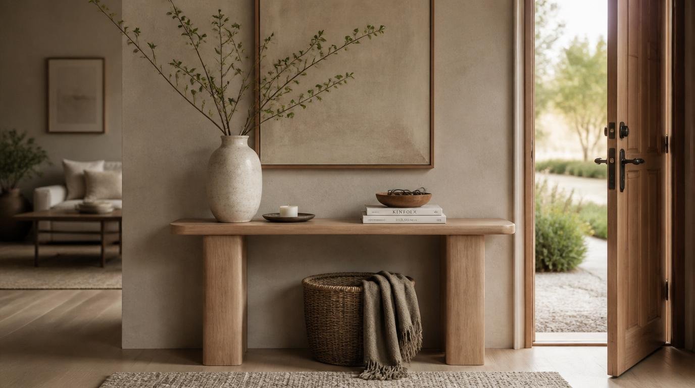 Narrow Console Table for Entryway: 15 Brilliant Ideas for Small Spaces by dwell studio 24