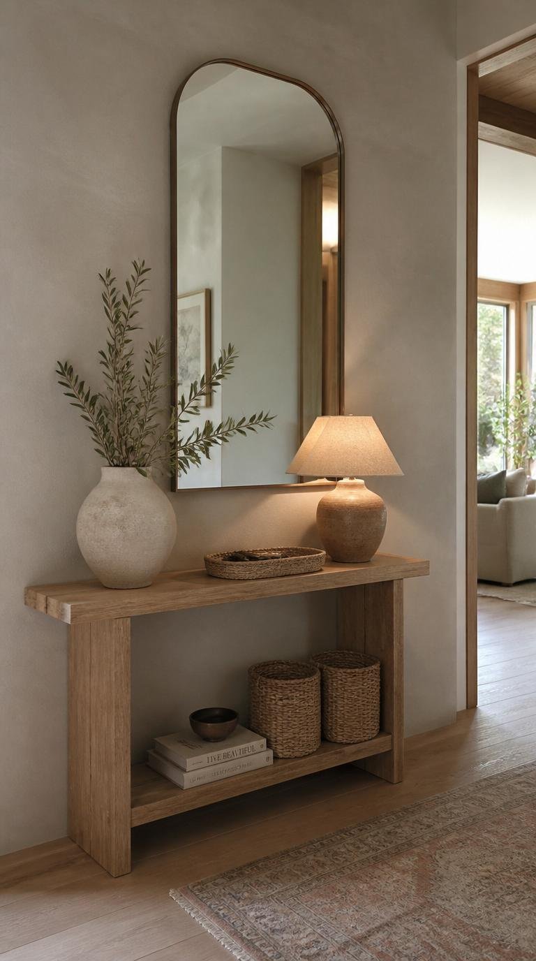 Narrow Console Table for Entryway: 15 Brilliant Ideas for Small Spaces by dwell studio 24