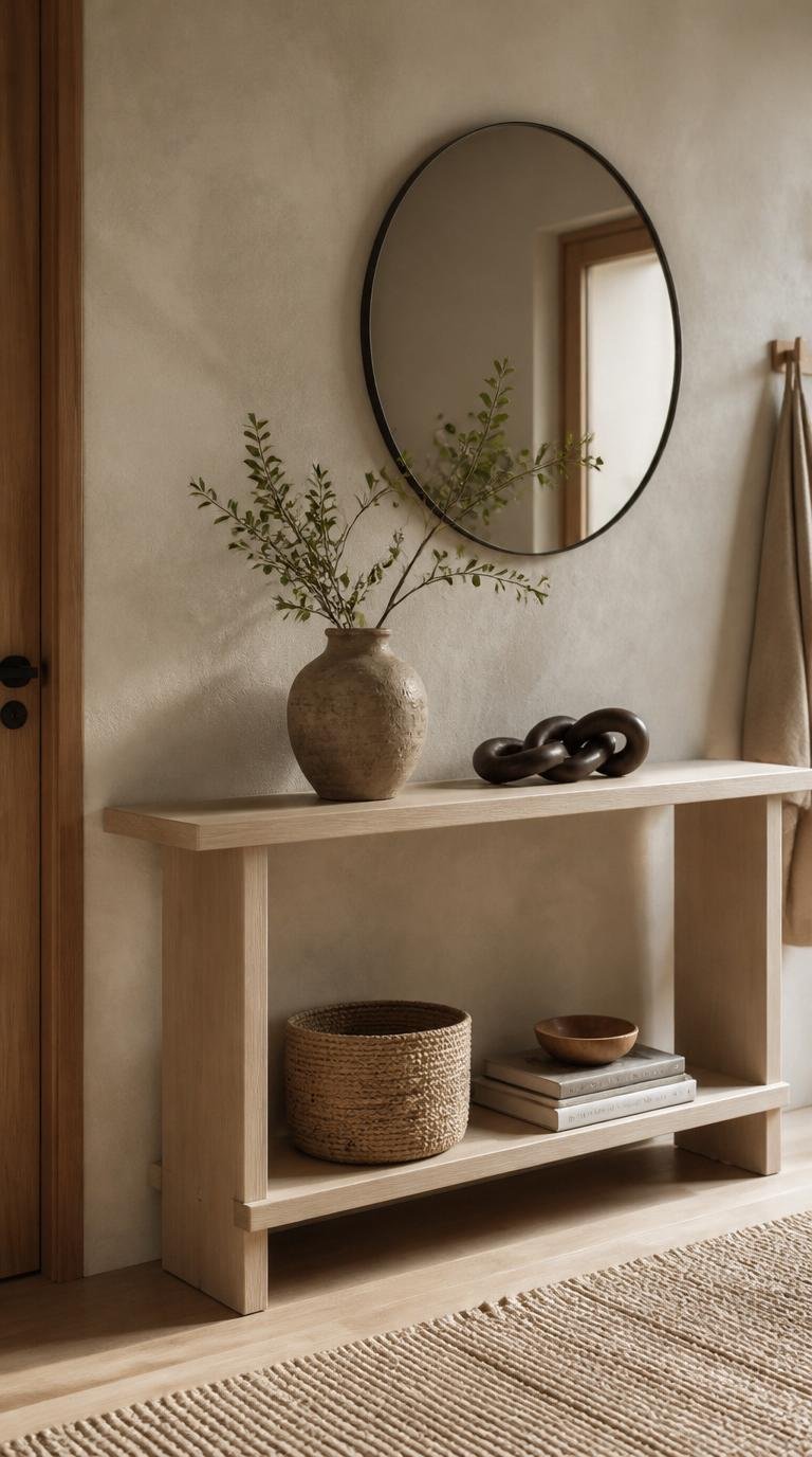 Narrow Console Table for Entryway: 15 Brilliant Ideas for Small Spaces by dwell studio 24