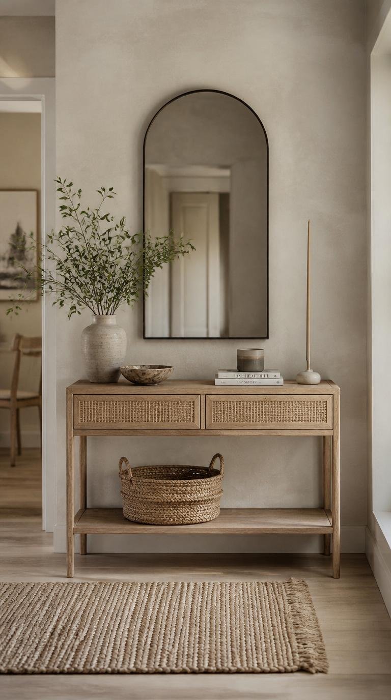 Narrow Console Table for Entryway: 15 Brilliant Ideas for Small Spaces by dwell studio 24