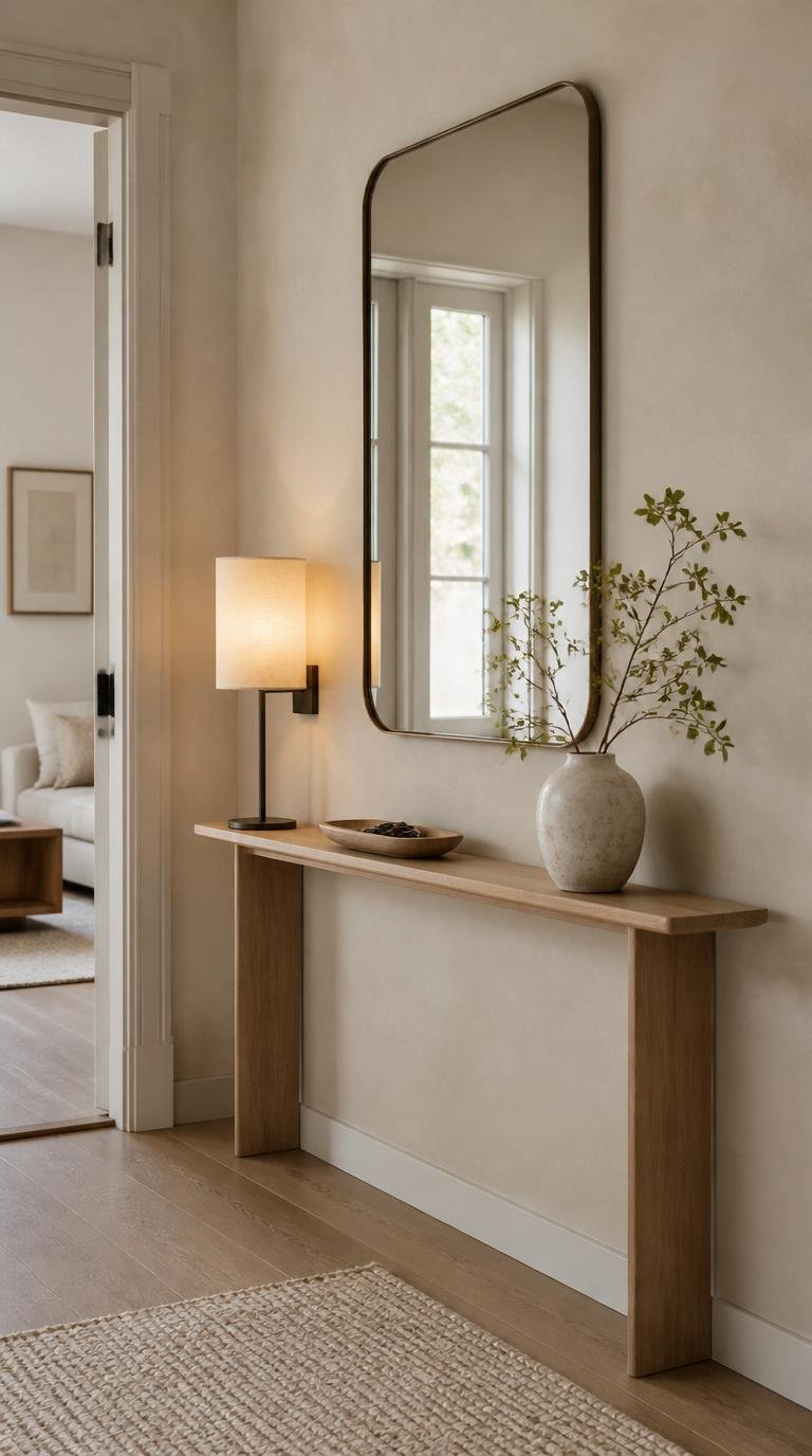Narrow Console Table for Entryway: 15 Brilliant Ideas for Small Spaces by dwell studio 24